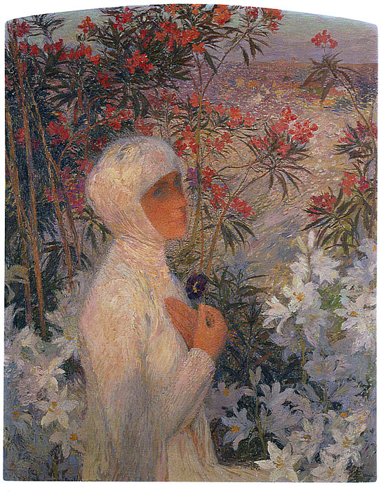 女诗人 通过 henri jean guillaume martin