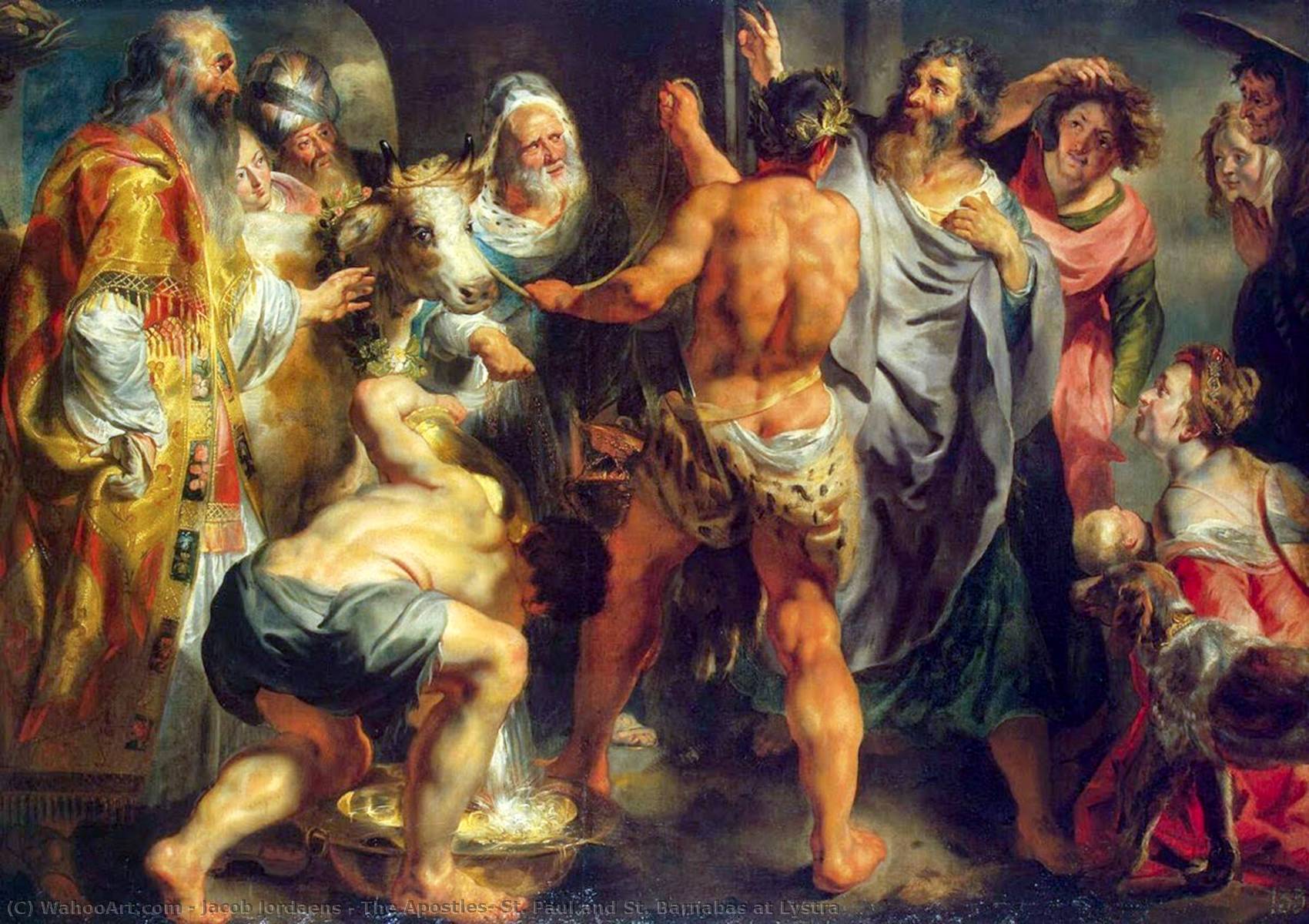 在使徒 圣 保罗 和圣 巴拿巴 在 路司得 通过 jacob jordaens